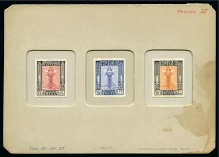Stamp of Italy » Italian Colonies and Possessions » Libya 1921 Pictorial issue: Sunken die proofs mounted on