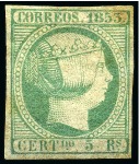 Stamp of Spain 1851-1864, Mint selection of better items, noted Edifil 1A, 3, 10, 12, 13, 15, 16, 17, 20, 21, 33, 40, 42, 47, 50, 56, a few blocks inc. 56 in blocks of 9, 254s in pair, etc., few ageing from time to time, mixed conditio