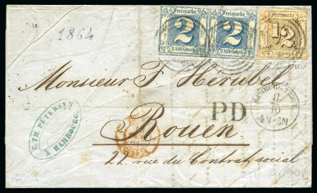 Stamp of Germany » Germany Collections and Large Lots 1851-82, Lot of 134 items of classic German in one