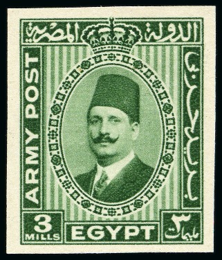 Stamp of Egypt » British Forces in Egypt 1932-35 1936 Army Post group incl. "Cancelled" backs and Royal misperfs