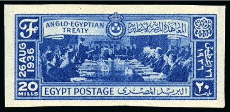 Stamp of Egypt » Commemoratives 1936 Anglo Egyptian Treaty set with "Cancelled" on reverse
