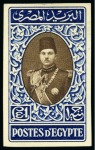 Stamp of Egypt » 1936-1952 King Farouk Definitives  1937-46 Young Farouk complete set of "Cancelled" backs inc. extra shades