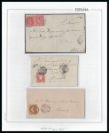 Stamp of Spain 1810-1980, Attractive postal history collection neatly
