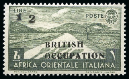 Stamp of Switzerland / Schweiz 1941 British Occupation overprint in black mint nh set of 5