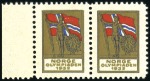 Stamp of Olympics » 1932 Los Angeles Norwegian Vignette mint marginal pair, plus single