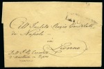 Stamp of Cyprus » The Ottoman Empire 1571-1878 1832 Entire from the Austrian Consul in Larnaca to Livorno