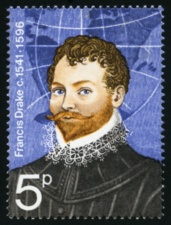 Stamp of Great Britain » Queen Elizabeth II 1973 British Explorers 5p with gold omitted