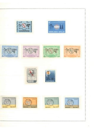 Stamp of Large Lots and Collections 1965 THEMATIC TELECOMMUNICATION: UIT Jubilee issues all world A to Z