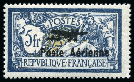Stamp of France » Poste Aérienne 1927 Salon de l'Aviation à Marseille, 2F et 5F Merson,