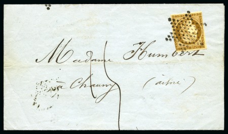 Stamp of France » Collections 1849-1930, Trois classeurs de lettres dont 1849 10c taxé 15, 40c +10c de Rogliano en Corse, 1F carmin, diverses oblitérations dont rare PQ1 et PQ2 sur n°14, etc., plus qq colonies et étranger, fort potentiel