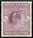 Stamp of Great Britain » King Edward VII 1902-10 2s6d, 5s, 10s and £1 mint og