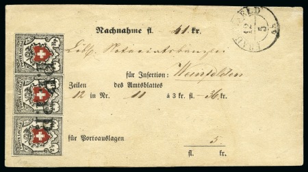 Stamp of Switzerland / Schweiz » Orts-Post und Poste Locale Poste Locale mit Kreuzeinfassung,Typen 13+14+15, im