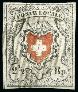 Stamp of Switzerland / Schweiz » Orts-Post und Poste Locale Poste Locale OHNE Kreuzeinfassung, Type 21, farbfrisch
