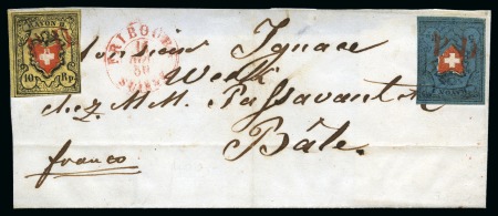 Stamp of Switzerland / Schweiz » Rayonmarken » Rayon I, dunkelblau mit Kreuzeinfassung Type 35 (mit markanten Plattenfehlern im Blaudruck)