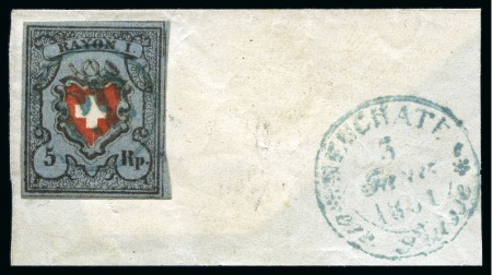 Stamp of Switzerland / Schweiz » Rayonmarken » Rayon I, dunkelblau ohne Kreuzeinfassung Type 40, dunkel graublau, farbfrisch, ringsum breit