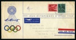 Stamp of Olympics » 1948 St. Moritz 1948 St. Moritz pair of official covers