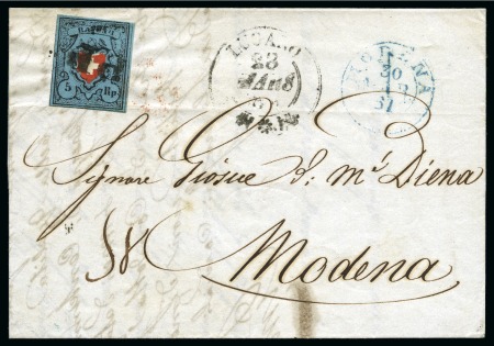 Stamp of Switzerland / Schweiz » Rayonmarken » Rayon I, dunkelblau ohne Kreuzeinfassung Type 16, farbfrisch und gut bis sehr gut gerandet,