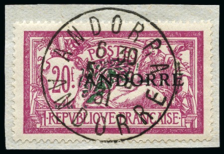 Stamp of Colonies françaises » Andorre (Poste française) 1931 Série complète de 23 valeurs avec oblitération