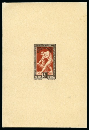 Stamp of Olympics » 1924 Paris » Essays and Proofs 1924 30c Olympics die proof in the issued colours