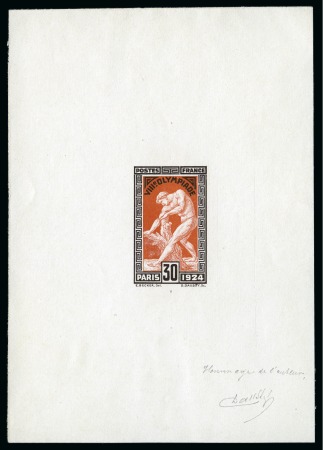 Stamp of Olympics » 1924 Paris » Essays and Proofs 1924 30c Olympics die proof in the issued colours