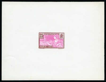 Stamp of Olympics » 1924 Paris » Essays and Proofs 1924 25c Olympics die proof in brown and rose