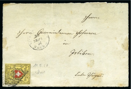 Stamp of Switzerland / Schweiz » Rayonmarken » Rayon II, gelb, ohne Kreuzeinfassung (STEIN E) LETZTTAG VERWENDUNG DES RAYONMARKENType 11 E/LO, farbfrisch