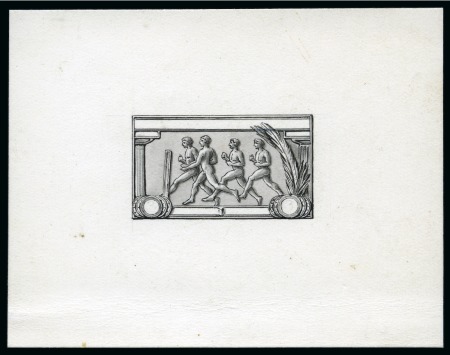 Stamp of Olympics » 1906 Athens 1906 Original handpainted essay for the 1D/2D/3D values