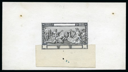 Stamp of Olympics » 1906 Athens 1906 Original handpainted essay in the design of the 25l