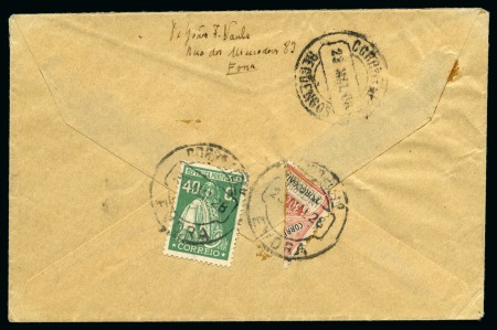 Stamp of Olympics » 1928 Amsterdam » 1928 Olympic Issues of Other Countries PORTUGAL: 1928 (May 23) SECOND DAY: Envelope with Olympic 30c postage due BISECT