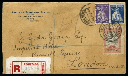 Stamp of Olympics » 1928 Amsterdam » 1928 Olympic Issues of Other Countries PORTUGAL: 1928 (May 24) THIRD DAY: Commerical envelope with the obligatory 1928 Olympic 15c