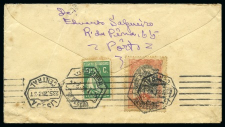 Stamp of Olympics » 1928 Amsterdam » 1928 Olympic Issues of Other Countries PORTUGAL: 1928 (May 23) SECOND DAY: Envelope from Porto with the obligatory 1928 Olympic 15c