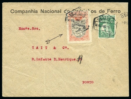 Stamp of Olympics » 1928 Amsterdam » 1928 Olympic Issues of Other Countries PORTUGAL: 1928 (May 24) THIRD DAY: Commercial envelope with the obligatory 1928 Olympic 15c