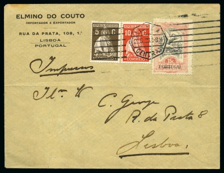 Stamp of Olympics » 1928 Amsterdam » 1928 Olympic Issues of Other Countries PORTUGAL: 1928 (May 22) FIRST DAY: Envelope with the obligatory 1928 Olympic 15c