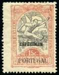 Stamp of Olympics » 1928 Amsterdam » 1928 Olympic Issues of Other Countries PORTUGAL: 1928 Olympic fund-raising 15c and 30c group incl. UNIQUE imperf. ungummed proof blocks of six of both values