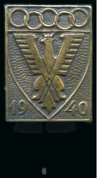 Stamp of Olympics » 1940 Helsinki (Cancelled) 1940 Helsinki fundraising pin for the Polish team