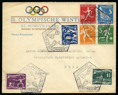 Stamp of Olympics » 1928 St. Moritz 1928 St. Moritz Organising Committee envelope used during the Summer Games