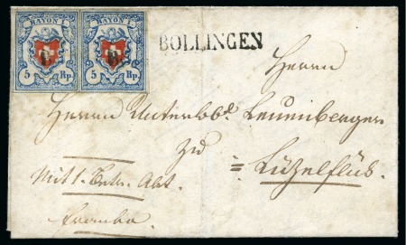 Stamp of Switzerland / Schweiz » Rayonmarken » Rayon I, hellblau, ohne KE (STEIN B3) Typen 14 und 24 B3/RO, farbfrische und gut gerandete