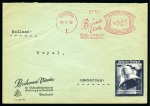 Stamp of Olympics » 1936 Berlin » Special Postmarks 1936 (Jun 27) "Bochum die heimat der Olympia-Glocke" slogan machine cancel