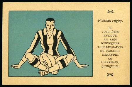 Stamp of Olympics » 1924 Paris » Postcards POSTCARDS: St. Raphel Quinquina edition group of 24 unused + 1 used