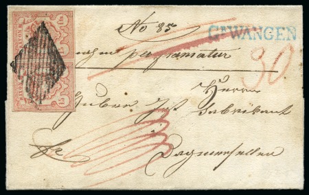 Stamp of Switzerland / Schweiz » Rayonmarken » Rayon III, kleine Ziffer (Cts.) Typen 5+6 im waagr. Paar, farbfrisch und sehr gut gerandet,