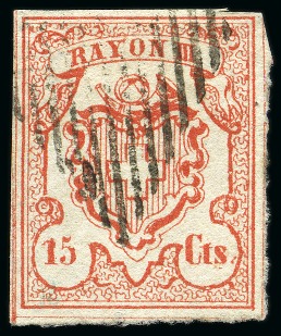 Stamp of Switzerland / Schweiz » Rayonmarken » Rayon III, kleine Ziffer (Cts.) Type 3, farbintensiv und sehr gut gerandet, sauber