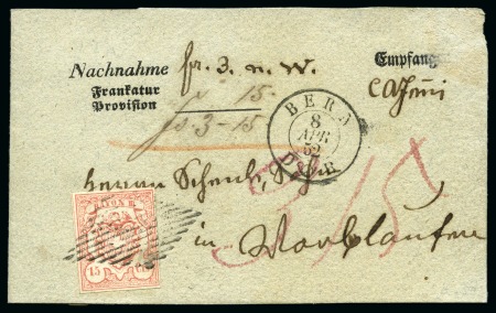 Stamp of Switzerland / Schweiz » Rayonmarken » Rayon III, kleine Ziffer (Cts.) Type 4, farbfrisch und sehr gut gerandet, zentrisch