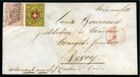 Stamp of Switzerland / Schweiz » Rayonmarken » Rayon III, kleine Ziffer (Cts.) Type 2 zusammen mit Rayon II B/RO, farbfrische und