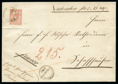Stamp of Switzerland / Schweiz » Rayonmarken » Rayon III (grosse Ziffer) POST-COLLECTION BEHRINGENType 4, sehr farbfrisch und