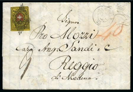 Stamp of Switzerland / Schweiz » Rayonmarken » Rayon II, gelb, ohne Kreuzeinfassung (STEIN A 3) Type 5 A3/LU, sehr farbfrisch, voll- bis sehr gut gerandet