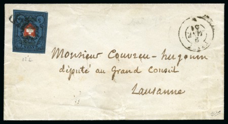 Stamp of Switzerland / Schweiz » Rayonmarken » Rayon I, dunkelblau ohne Kreuzeinfassung Type 6, dunkelblau, farbfrisch und gut bis sehr gut