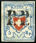 Stamp of Switzerland / Schweiz » Sammlungen Umfangreicher Bestand von Rayonmarken im Steckbuch