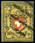 Stamp of Switzerland / Schweiz » Sammlungen Umfangreicher Bestand von Rayonmarken im Steckbuch