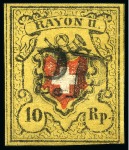 Stamp of Switzerland / Schweiz » Sammlungen Umfangreicher Bestand von Rayonmarken im Steckbuch