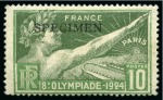 Stamp of Olympics » 1924 Paris » Issued Stamps and Varieties 1924 Paris 10c with SPECIMEN overprint, mint og